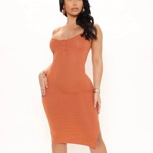 Midi Dress - Orange